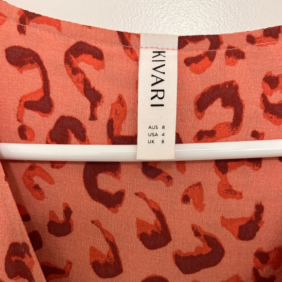 Kivari Dylan Tie Front Mini Dress Dylan Leopard - S - Picture 6 of 6